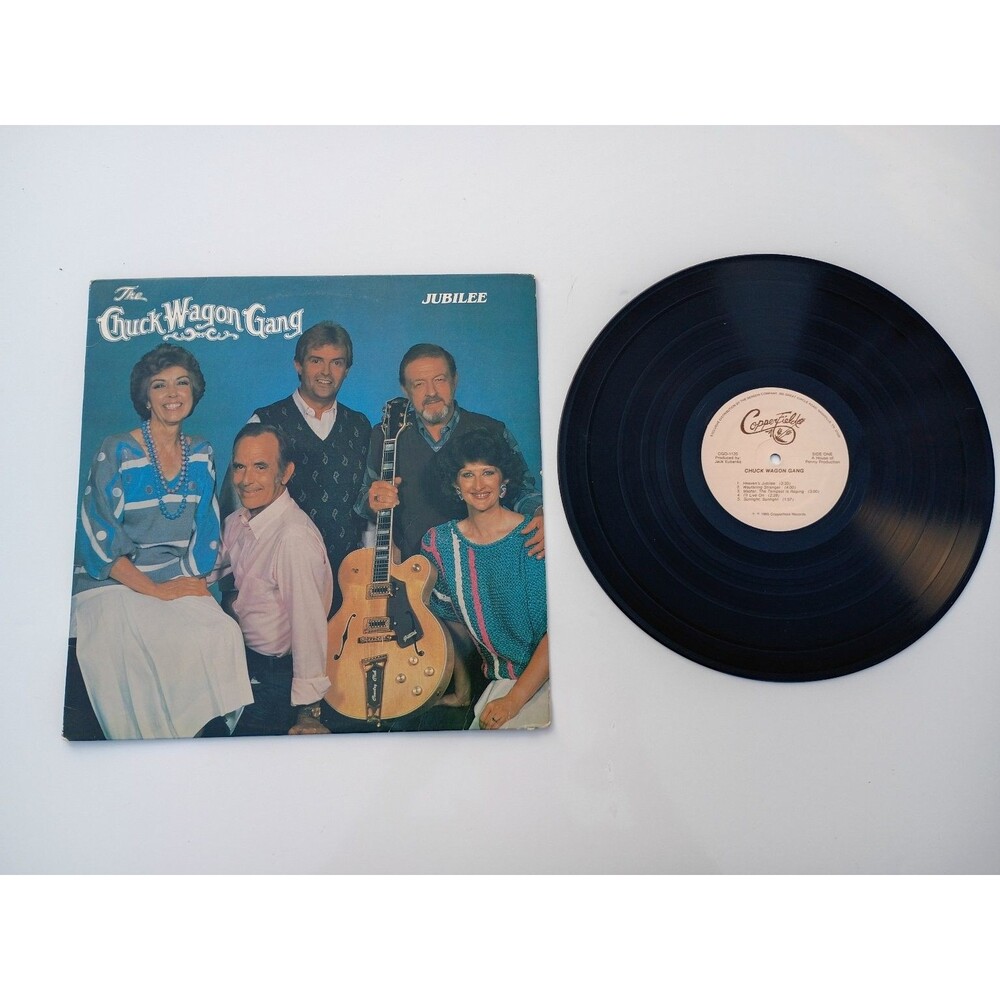 Chuck Wagon Gang – Jubilee LP Record 1980 Copperfield Gospel 33 RPM
